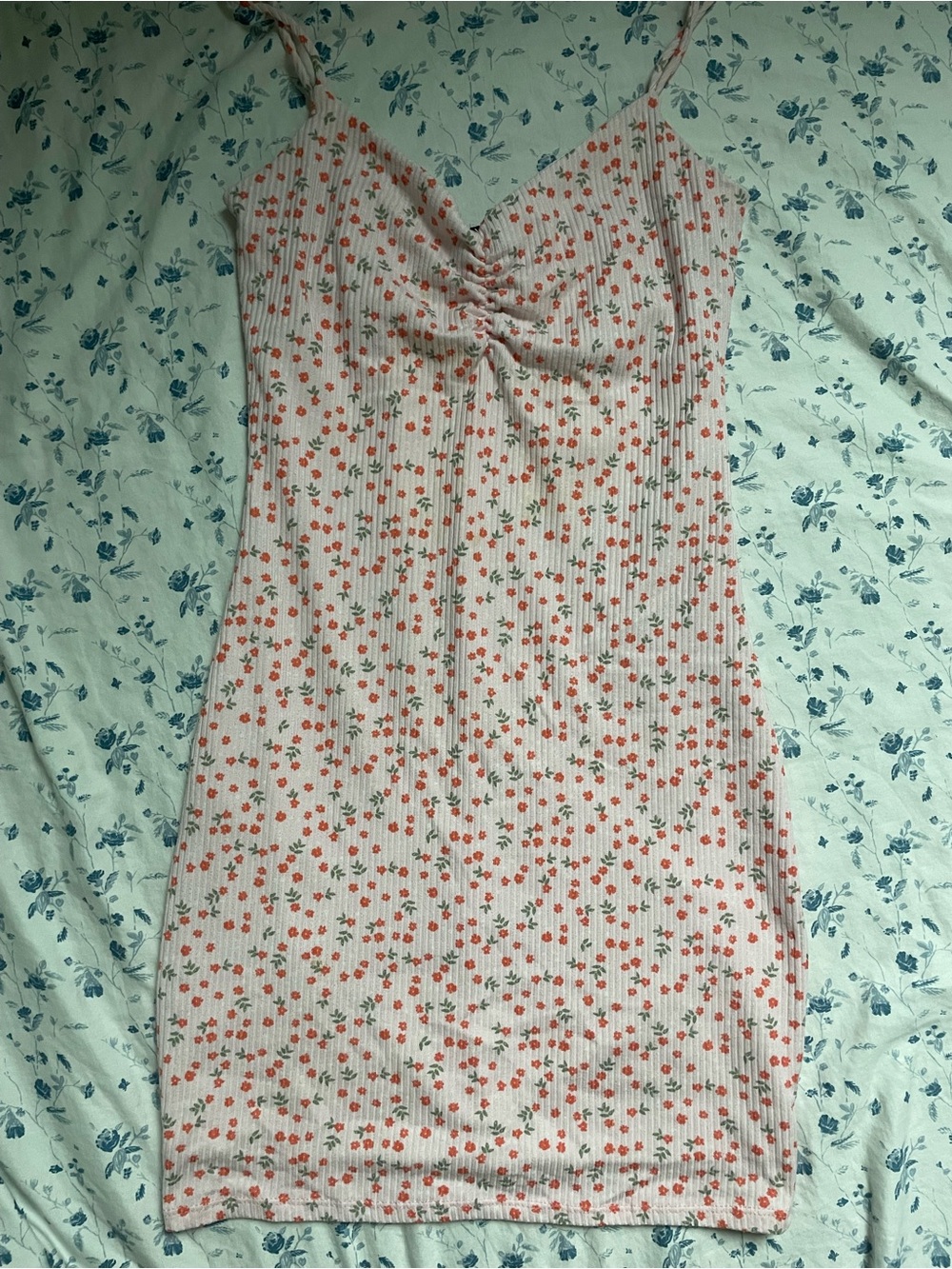 Windsor Small Ruched-Front Floral Bodycon Dress, Pink